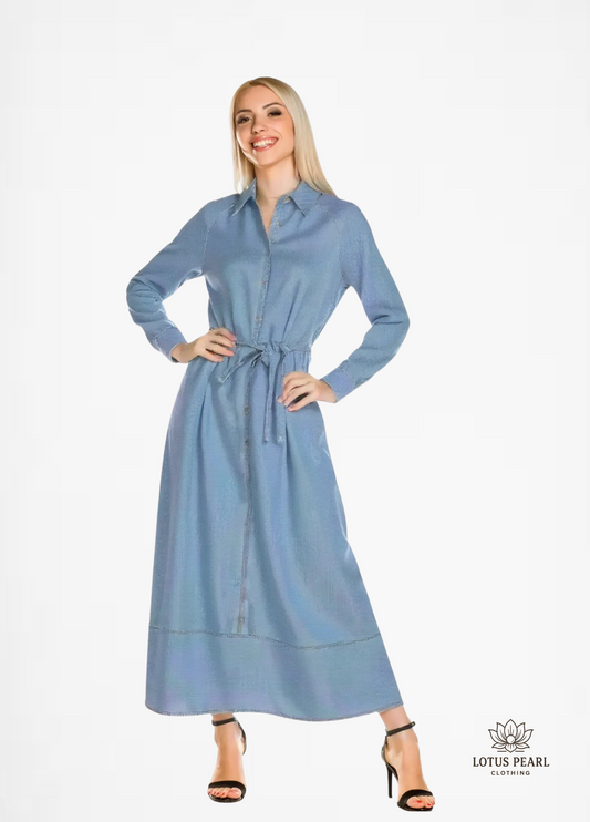 Helga - Light denim dress