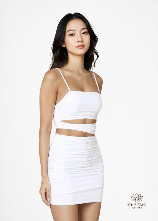 Andrea - Sukienka mini bodycon na ramiączkach spaghetti