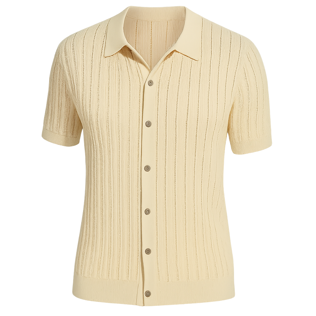 Men's Casual Breathable Knit Shirt