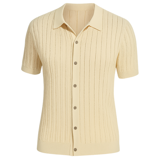 Men's Casual Breathable Knit Shirt