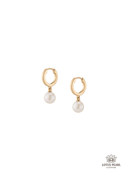 The Lotus Pearl Earrings