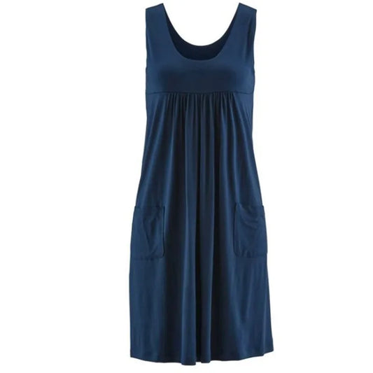 Catharina - Fashion striped simple sleeveless summer dress
