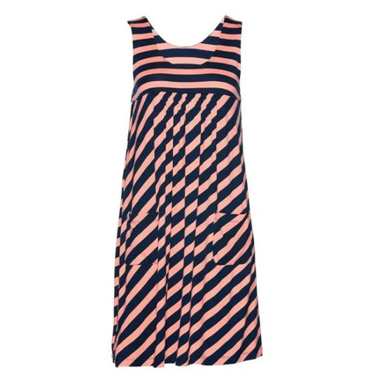 Catharina - Fashion striped simple sleeveless summer dress