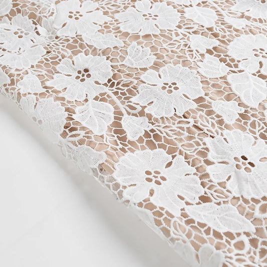 Misty - lace slip midi dress with embroider