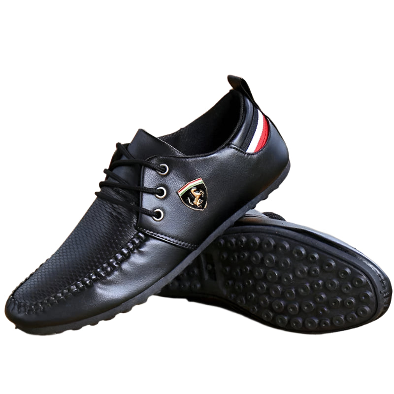 Men's  Lace-up Leather Lightweight Loafers