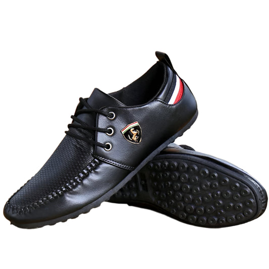 Men's  Lace-up Leather Lightweight Loafers