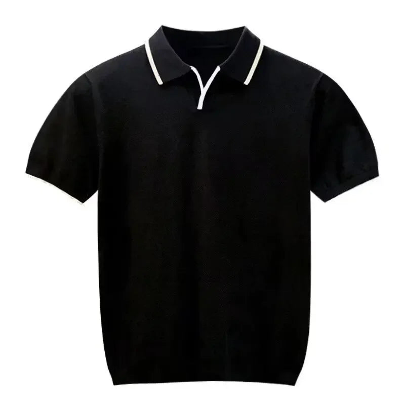 Men's Short Sleeve Slim Fit Polo Shirt