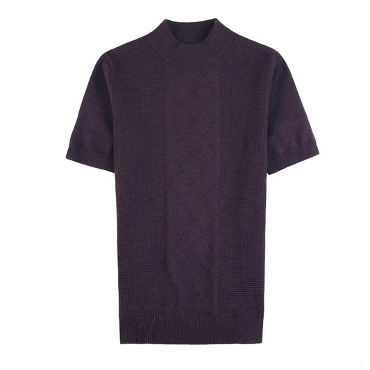 Men's Short Sleeve Turtleneck Sweaters