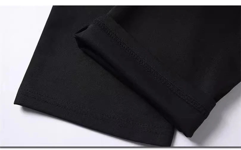 Men’s Solid Stretch Black Trousers