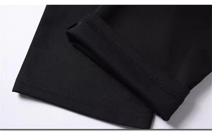 Men’s Solid Stretch Black Trousers