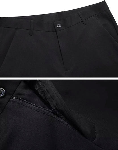 Men’s Solid Stretch Black Trousers