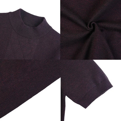 Men's Short Sleeve Turtleneck Sweaters