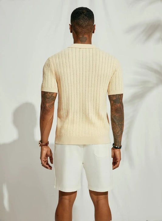 Men's Casual Breathable Knit Shirt