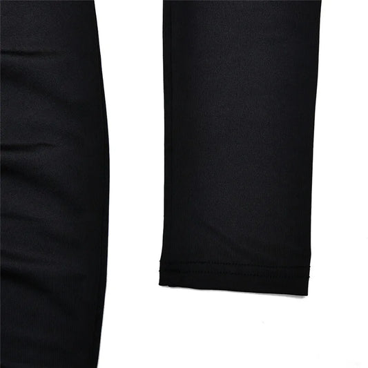 Silvia - A long-sleeve, turtleneck maxi dress with a thigh-high split