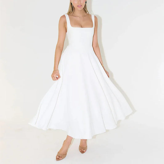 Ottilia - sleeveless, high-waisted long dress