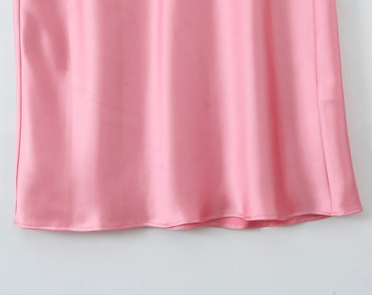 Trudy - V-neck backless long dress