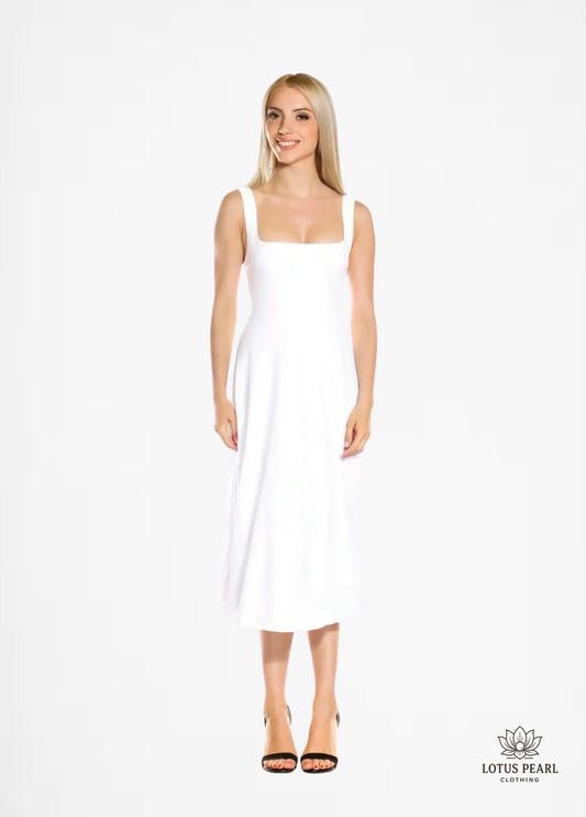 Ottilia - sleeveless, high-waisted long dress