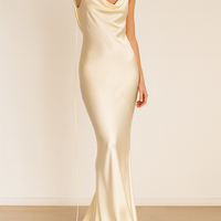Athos - Backless Maxi Dress V-Neck - Lotus Pearl Clothing,  -  []