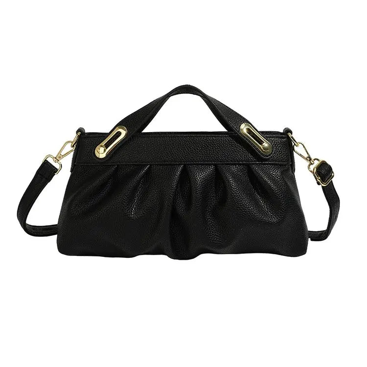‌Pleated Underarm Purse‌ - Lotus Pearl Clothing,  -  []