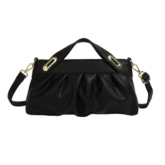 ‌Pleated Underarm Purse‌ - Lotus Pearl Clothing,  -  []
