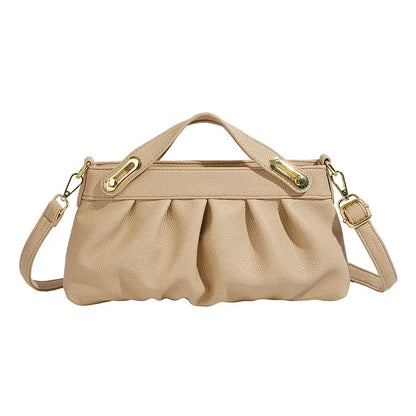 ‌Pleated Underarm Purse‌ - Lotus Pearl Clothing,  -  []