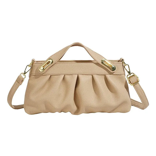 ‌Pleated Underarm Purse‌ - Lotus Pearl Clothing,  -  []