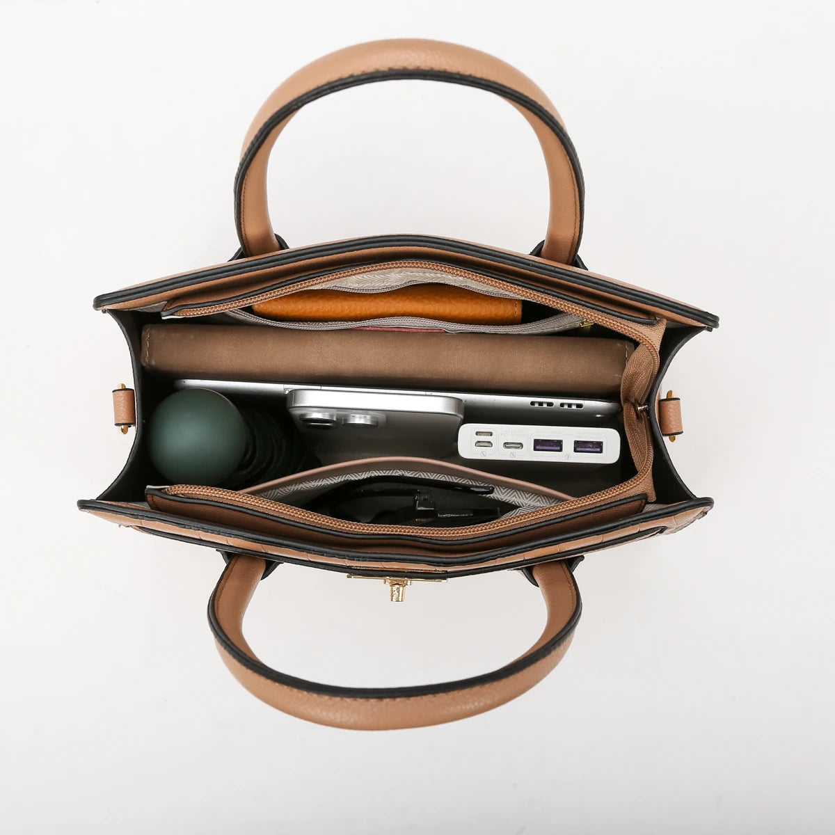 Luxury Feel Handbag 3-Piece Set - Lotus Pearl Clothing,  -  []