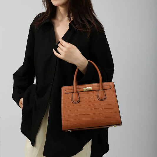 Luxury Feel Handbag 3-Piece Set - Lotus Pearl Clothing,  -  []