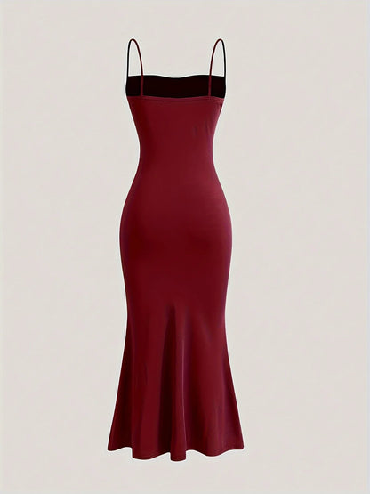 Patty - Solid Color Ruched Cami Dress - Lotus Pearl Clothing,  -  []