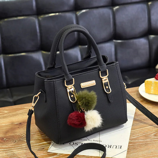 Plush Tassel Crossbody Bag - Lotus Pearl Clothing,  -  []
