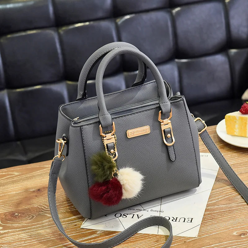 Plush Tassel Crossbody Bag - Lotus Pearl Clothing,  -  []