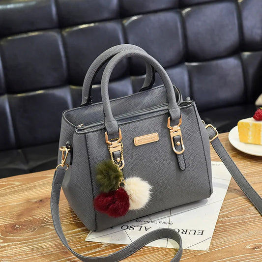 Plush Tassel Crossbody Bag - Lotus Pearl Clothing,  -  []