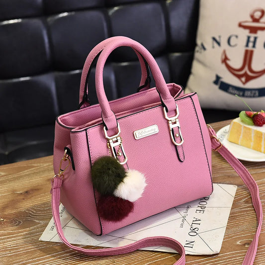 Plush Tassel Crossbody Bag - Lotus Pearl Clothing,  -  []