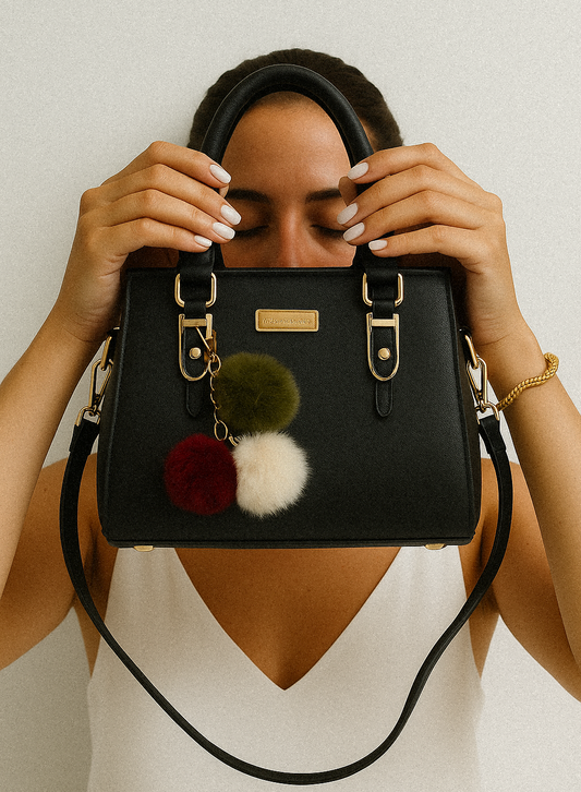 Plush Tassel Crossbody Bag - Lotus Pearl Clothing,  -  []