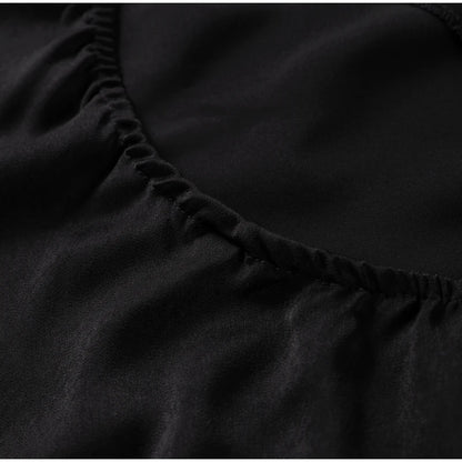 Coraline - Satin Ribbon Party Halter Backless Off Shoulder Gown - Lotus Pearl Clothing,  -  []