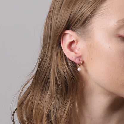 The Lotus Pearl Earrings